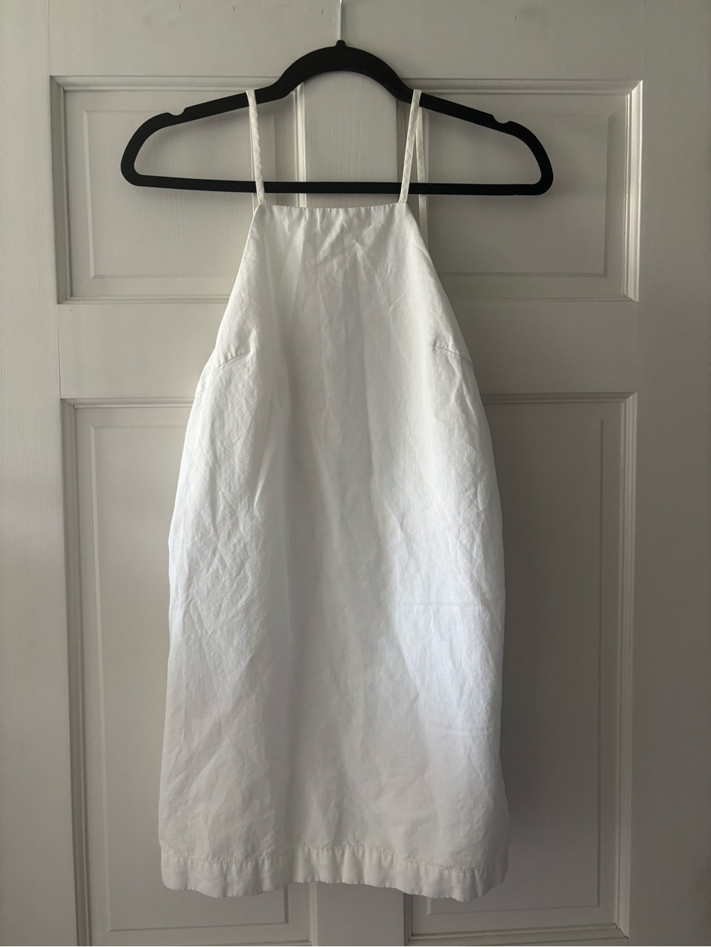 Zara White Halter Neck Summer Dress